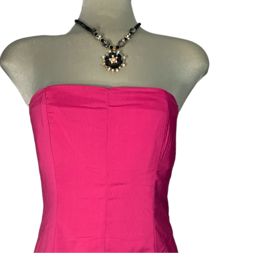 Costa Blanca Pink Strapless Dress Size M - Picture 4 of 16